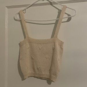 Astr The Label Sunday Morning Sweater Tank (Ivory)